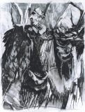 'Island Response', charcoal