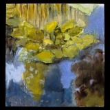 'Waterlilies', oil on panel