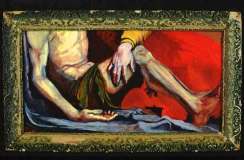 \'Pieta\', oil/panel with frame