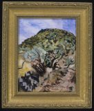\'Landscape I\', oil painting with frame
