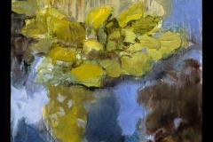 'Waterlilies', oil on panel